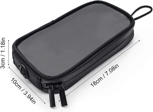 Vista 7 de Naysku Bolsa de tanque de motocicleta, soporte magnético para teléfono con conector para auriculares, bolsa transparente para tanque, bolsa