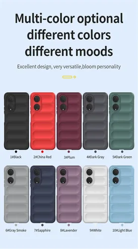 Vista 8 de Funda compatible con Honor X7, ultra delgada, funda de silicona suave de TPU con parachoques de cuerpo completo, antiarañazos, a prueba de golpes