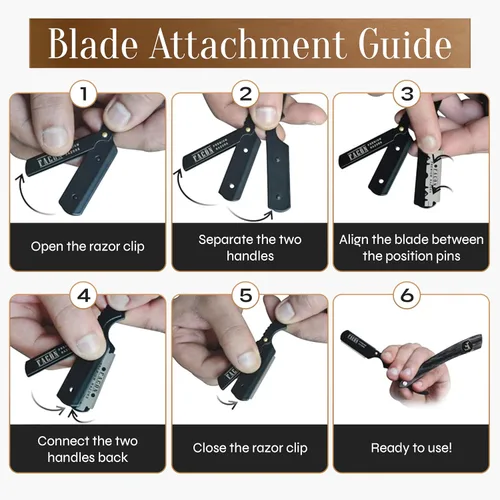 Vista 9 de Maquinilla de afeitar negra.