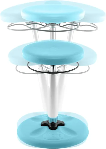 Vista 73 de Kore - Silla de altura ajustable, asiento activo para niños, adolescentes: Mejor que una pelota de equilibrio, asientos flexibles para aula.