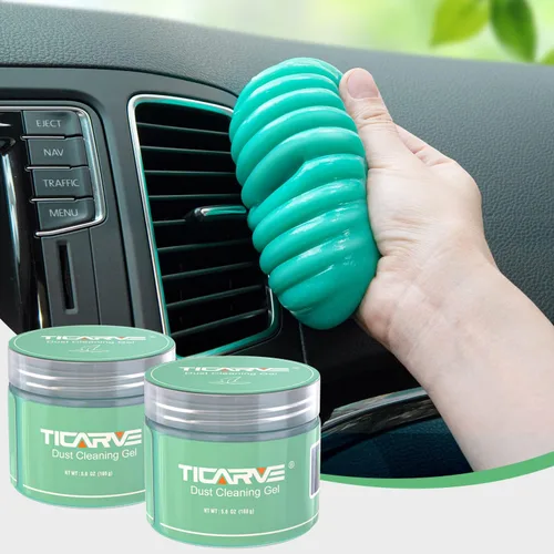 Vista 11 de TICARVE Paquete de 2 masillas de gel de limpieza para detalles de coche, herramientas de detallado automático, limpiador de interior de automóvil