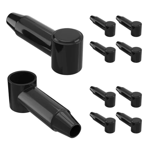 Vista 9 de RVBOATPAT Paquete de 12 Fundas de Terminal de Batería de Silicona, Protector de Terminal, Bota de Ajuste para Alambre de 1/0 AWG - 4/0 AWG