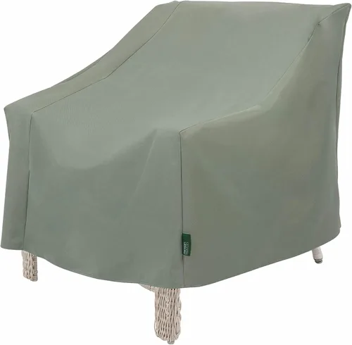 Vista 15 de MODERN LEISURE Funda para silla de patio, 27 pulgadas de largo x 34 pulgadas de ancho x 31 pulgadas de alto, beige