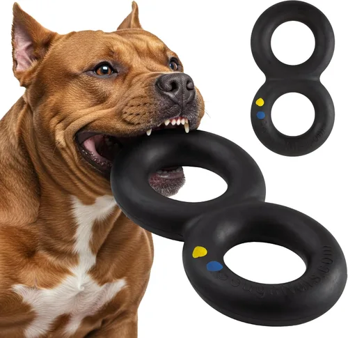 Vista 8 de Goughnuts — Juguetes para perros para masticadores agresivos Juguete de tracción prácticamente indestructible para razas como Pit Bulls y pastores