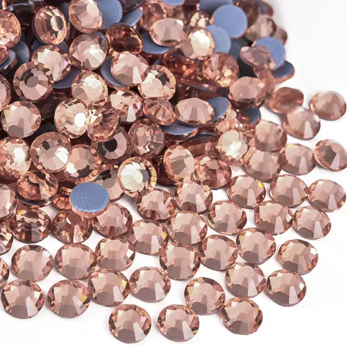 Vista 17 de Hot Fix - Diamantes de imitación de cristal con parte trasera plana, gemas de diamante de 0.189 in (20 ss, 1440 unidades, rojo)