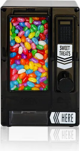 YOBRO Dispensador de dulces, bonita máquina expendedora para escritorio, máquina manual de dulces, dispensar mini caramelos, regalo de cumpleaños y