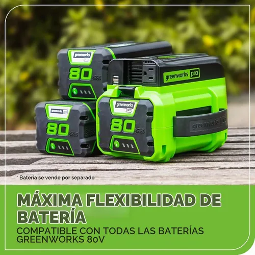 Vista 5 de Greenworks Inversor de corriente Pro de 80 V (300 vatios), 120 V CA, para cargar dispositivos electrónicos pequeños, teléfonos inteligentes