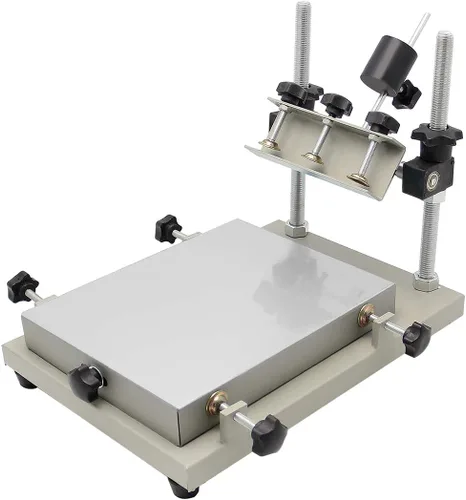 CGOLDENWALL Impresora manual de plantillas Impresora de pasta de soldadura Máquina de impresión de pantalla SMT Impresión plana 0.000-7.874 in