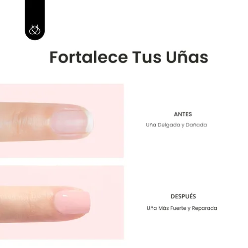 Vista 7 de Beetles - Esmalte de uñas de gel con base de goma, 6 colores nude, esmalte de gel rosa, melocotón, neutro, transparente, francesa, colores base