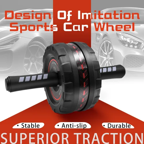 Vista 6 de Ab Roller Wheel,Stable Wide Wheel For Beginner,Men,Women,Abs & Core Workout Equipment For Home Gym With Knee Pad,Abdominal Wheel For Full-Body