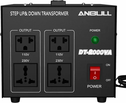 Vista 9 de Anbull Transformador Convertidor de Voltaje de 3000 Vatios, Paso Arriba Abajo 110v 220v, Convertidor de Voltaje 220 a 110 Transformador de Alta