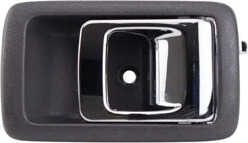 Vista 33 de TRQ Manija de puerta interior delantera izquierda cromada y negra para el lado del conductor compatible con Ford F-150 2012-2014