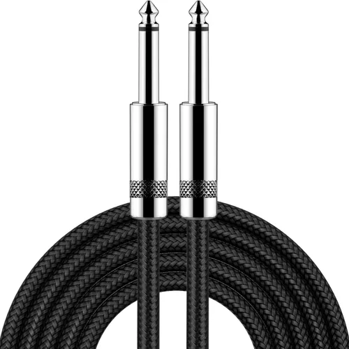 Vista 7 de New bee - Cable de guitarra de 6 pies, para instrumentos eléctrico, cable AMP para bajo, conector recto a recto de 1/4 para guitarra eléctrica, bajo