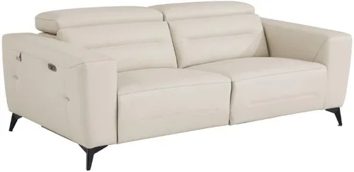 Vista 7 de BlackJack Furniture Ferrara - Sofá reclinable de cuero italiano de grano superior con puertos USB para cargar dispositivos, reposacabezas ajustables