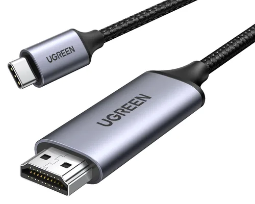 UGREEN Cable USB C a HDMI (4K @60Hz) de 3.3 pies, adaptador tipo C a HDMI, Thunderbolt 4/3 a HDMI para oficina en casa, compatible con iPhone 17 Pro