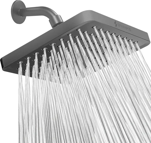 Vista 15 de SparkPod Cabezal de ducha – Lluvia de alta presión – Diseño de lujo de alta calidad – Reemplazo ajustable fácil de limpiar para tus cabezales