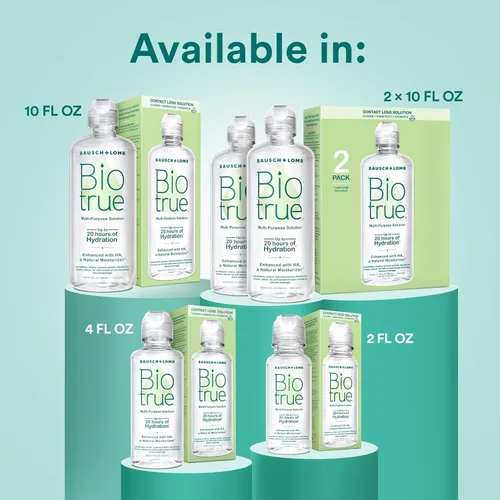 Vista 7 de Biotrue Solución para Lentes de Contacto, Solución Multiusos con Estuche para Lentes, Limpia, Acondiciona, Hidrata, Desinfecta, Elimina Proteínas