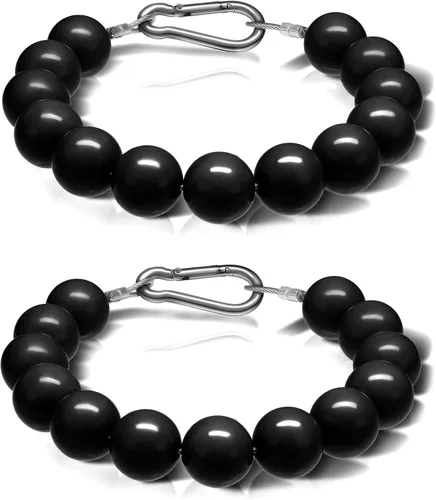 Vista 8 de 2 piezas de anillo de retención para asta de bandera, accesorios para asta de bandera con cuentas, anillo de retención para cuerda de montaje