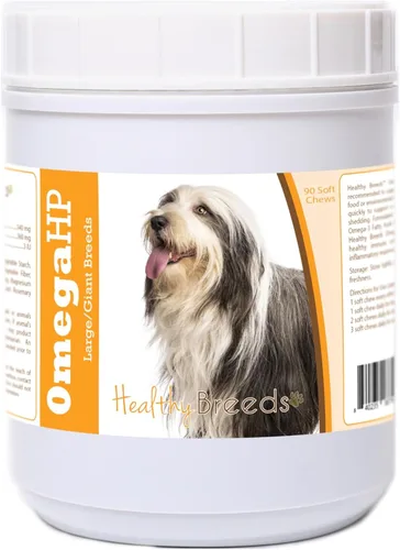 Vista 113 de Healthy Breeds Affenpinscher Omega HP - Masticables suaves para piel y pelaje, 60