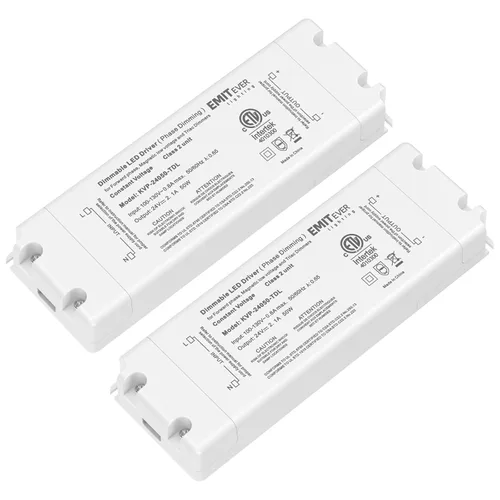 Vista 13 de EMITEVER Controlador Regulable Triac Driver, 2 Paquetes Fuente de Alimentación 25W, Transformador AC 120V a DC 24V, Compatible con Reguladores