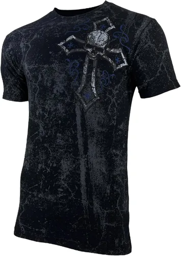 Vista 5 de Xtreme Couture by Affliction Camiseta para hombre Stone Warrior