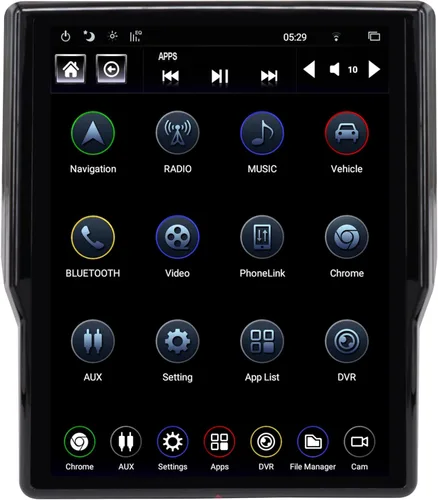 LINKSWELL - Reemplazo de radio Android estilo T de 12.1 ″ pantalla táctil para Dodge RAM con nuevo cuerpo 2019-2022 1500/2500/3500