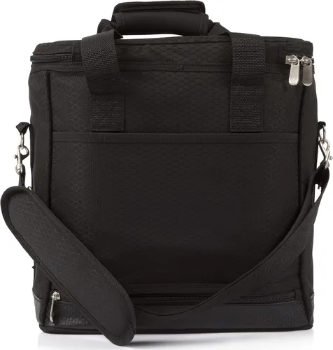 Vista 9 de PICNIC TIME Cellar - Bolsa transportadora de vino y enfriador de 6 botellas, bolsa térmica acolchada aislada para viajes, bolsa portátil resistente