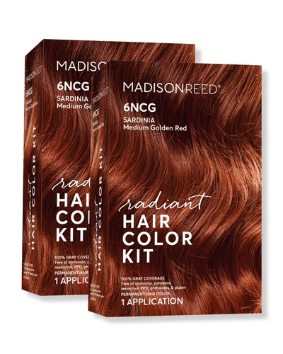 Vista 62 de Madison Reed - Kit de tinte radiante para el cabello, tinte permanente para el cabello, 100 % cobertura de canas, sin amoníaco, rojo Cerdeña 6NCG