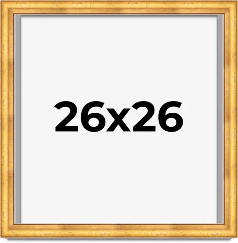 Vista 161 de Caja de sombra de 5 x 5 pulgadas, marco de exhibición biselado de hoja dorada Madera maciza 1.75 pulgadas de profundidad 1.75 pulgadas
