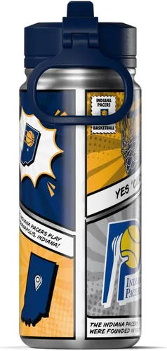 Vista 28 de Hydrapeak x NBA Los Angeles Lakers Botella de agua de 591 ml de acero inoxidable, botella deportiva con doble pared aislada con licencia