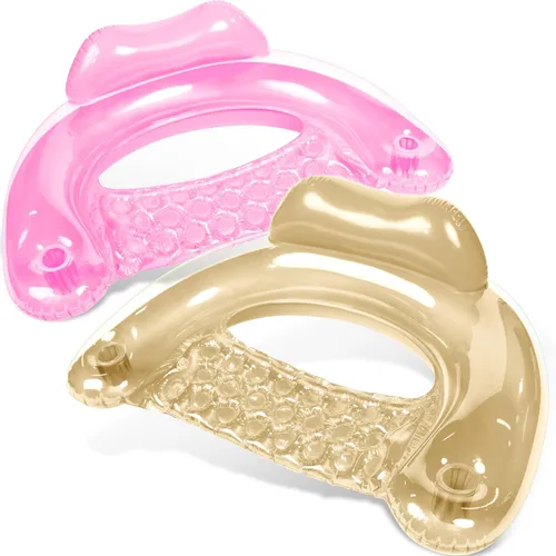 Vista 10 de SLOOSH Inflatable Pool Floats Adult,2 Pack Pool Chairs with Cup Holders,X-Large Blow up Floats Chair,Hammock Noodle Mat for Relaxing Summer Water