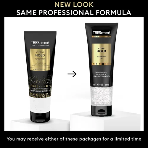 Vista 3 de TRESemmé Extra Hold Gel para el cabello, paquete de 6 sin alcohol para control del encrespamiento las 24 horas y protección de la humedad, 9 onzas