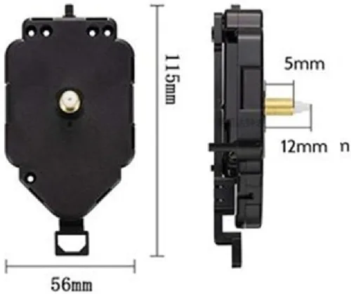 Reloj DIY Movimiento Reloj de Pared Movimientos Mecanismo de Péndulo Inicio Reloj de Pared Piezas de Reparación Suministros de Repuesto Reloj de