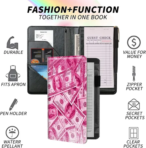 Vista 244 de Diseña Tus Propios Libros de Servicio con Nombre e Iniciales para Camareras, Dikoer Libro de Servicio de Camarero Personalizado con Nombre