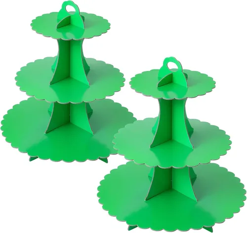 Vista 41 de Soleebee Soporte para Cupcakes de 3 Niveles, Torre de Cupcakes de Cartón, Torre de Soporte para Pasteles de Postre para Decoración de Cumpleaños