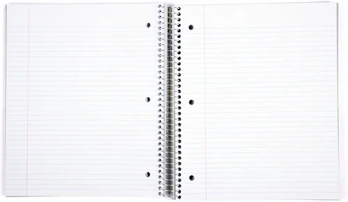 Vista 2 de Mintra Office Cuadernos de Espiral Duraderos, 5 Materias (Hielo Ártico, Rayado Universitario 1pk)