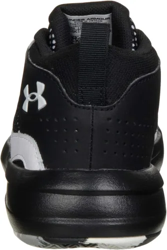 Vista 3 de Under Armour Tenis de baloncesto unisex para niños preescolares Lockdown 5, Negro