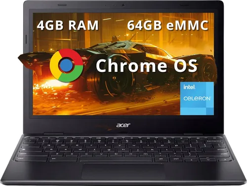 Vista 9 de acer Chromebook 311 CB311-9H-C12A, Intel Celeron N4000, HD de 11.6", 4GB LPDDR4, 32GB eMMC, Gigabit WiFi, Bluetooth 5.0