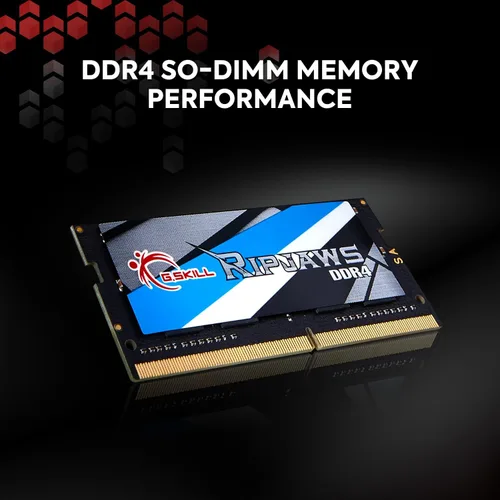 Vista 2 de G.SKILL Ripjaws DDR4 SO-DIMM Series DDR4 RAM 32GB (2x16GB) 3200MT/s CL22-22-22-52 1.20V Memoria sin búfer No-ECC para Notebook/Laptop SO-DIMM