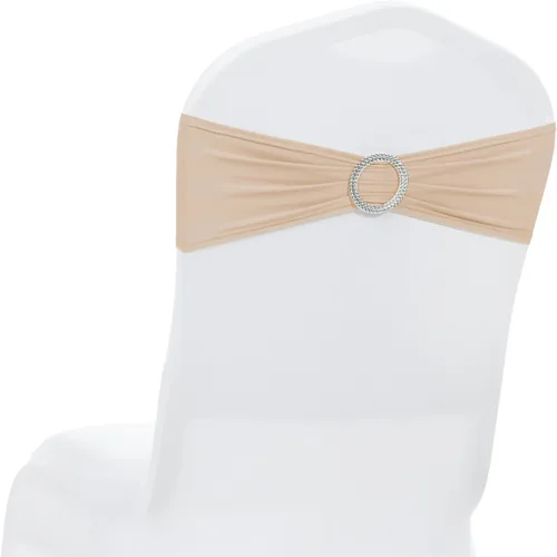 Vista 18 de MDS - Paquete de 10 bandas de elastano para silla, universales, se ajustan a bandas elásticas para sillas con hebilla, para boda, lazo deslizante
