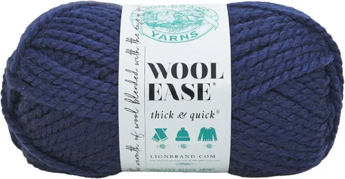 Vista 68 de Lion Brand Yarn - Ovillo de lana Wool-Ease Thick & Quick color fuerza aérea