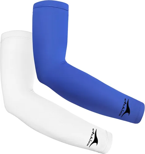 Vista 15 de Achiou Mangas de Brazo de Seda de Hielo Refrigerante, Mangas de Protección Solar UV de Verano, de Compresión UPF 50+ para Mujeres, Voleibol