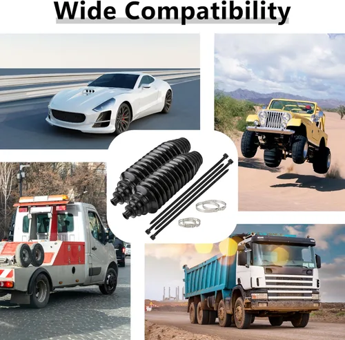 Vista 7 de Kit de funda para cremallera de dirección, fundas universales para cremallera de dirección y piñón, juego de fundas para varilla de unión