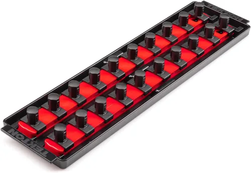 Vista 6 de TEKTON - Llave de tubo de 1/2 pulgada x riel de 33 cm con 10 clips (negro) OSR22210 Fabricado en EE. UU
