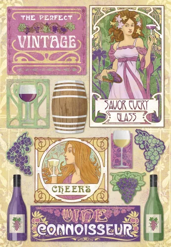 Vista 9 de KAREN FOSTER Hoja de calcomanías para álbumes de recortes sin ácido y lignina