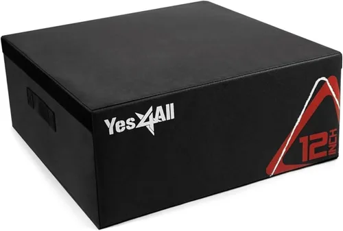 Vista 9 de Yes4All Caja pliométrica ajustable de espuma suave, entrenador de saltos - Para ejercicios pliométricos y acondicionamiento, múltiples variaciones