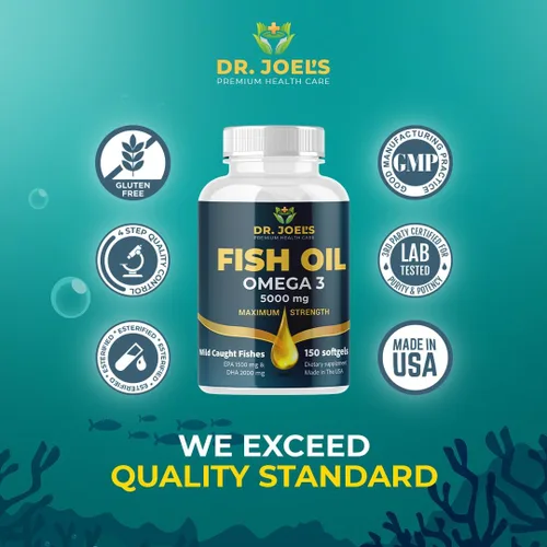 Vista 5 de Aceite de pescado Omega 3, sin eructos a pescado, 150 cápsulas blandas, sin OMG, fabricado en los Estados Unidos