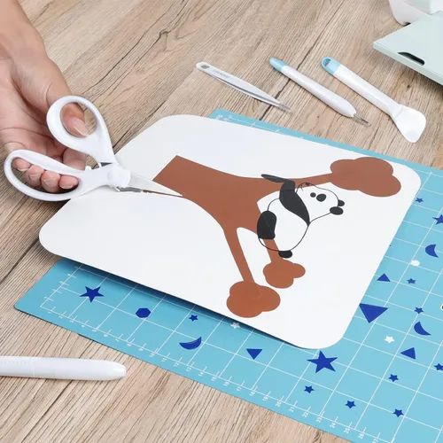 Vista 6 de REALIKE Juego de herramientas de deshierbe de vinilo, kit de herramientas de vinilo para manualidades, raspador, espátula, pinzas, herramienta