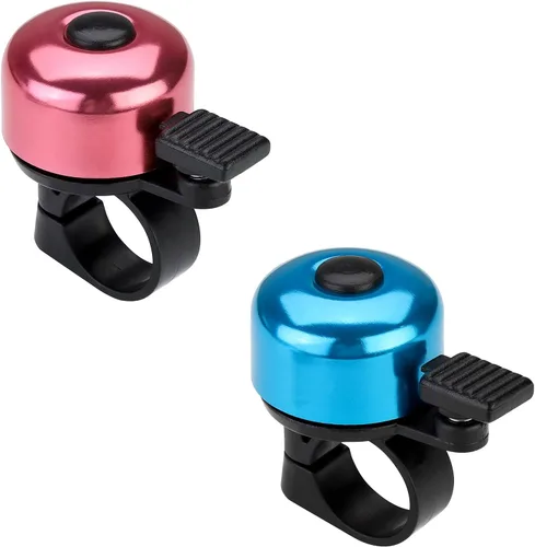 Vista 10 de Timbre de Bicicleta Timbre de Bicicleta Sonido Nítido para Adultos Niños Niños Niñas 2 piezas negro - negro