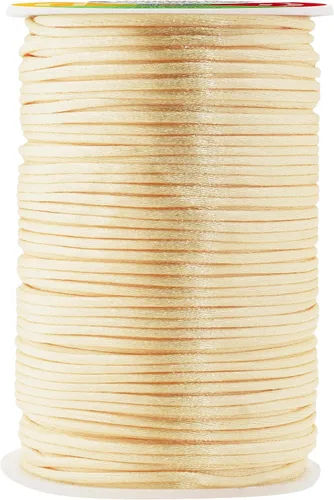 Vista 136 de Mandala Crafts Cordón de nailon satinado de 1/64 pulgadas (0.024 in), 100 yardas para pulseras, collares, joyas y adornos de macramé